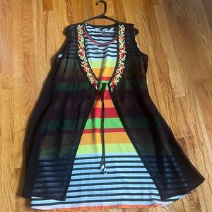 Casual Black and Colorful Kurti